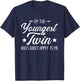 Youngest Twin Funny Saying for Twins T-Shirt - T-Shirt | Navy