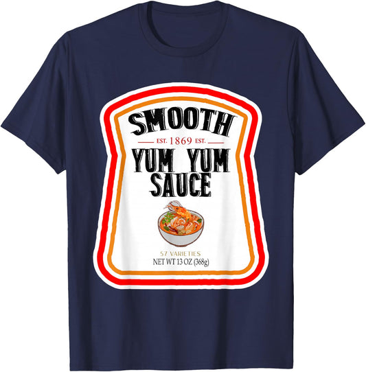 Smooth Yumyum Bottle Label Halloween 2024 Couples Costume T-Shirt - T-Shirt | Navy