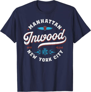 Inwood Manhattan - New York vintage graphic T-Shirt - T-Shirt | Navy
