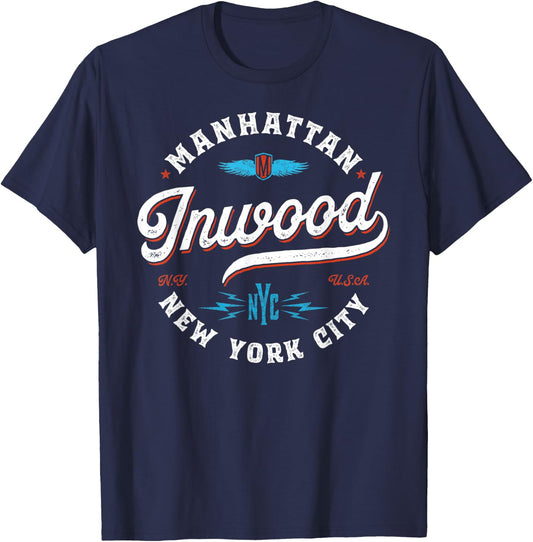 Inwood Manhattan - New York vintage graphic T-Shirt - T-Shirt | Navy