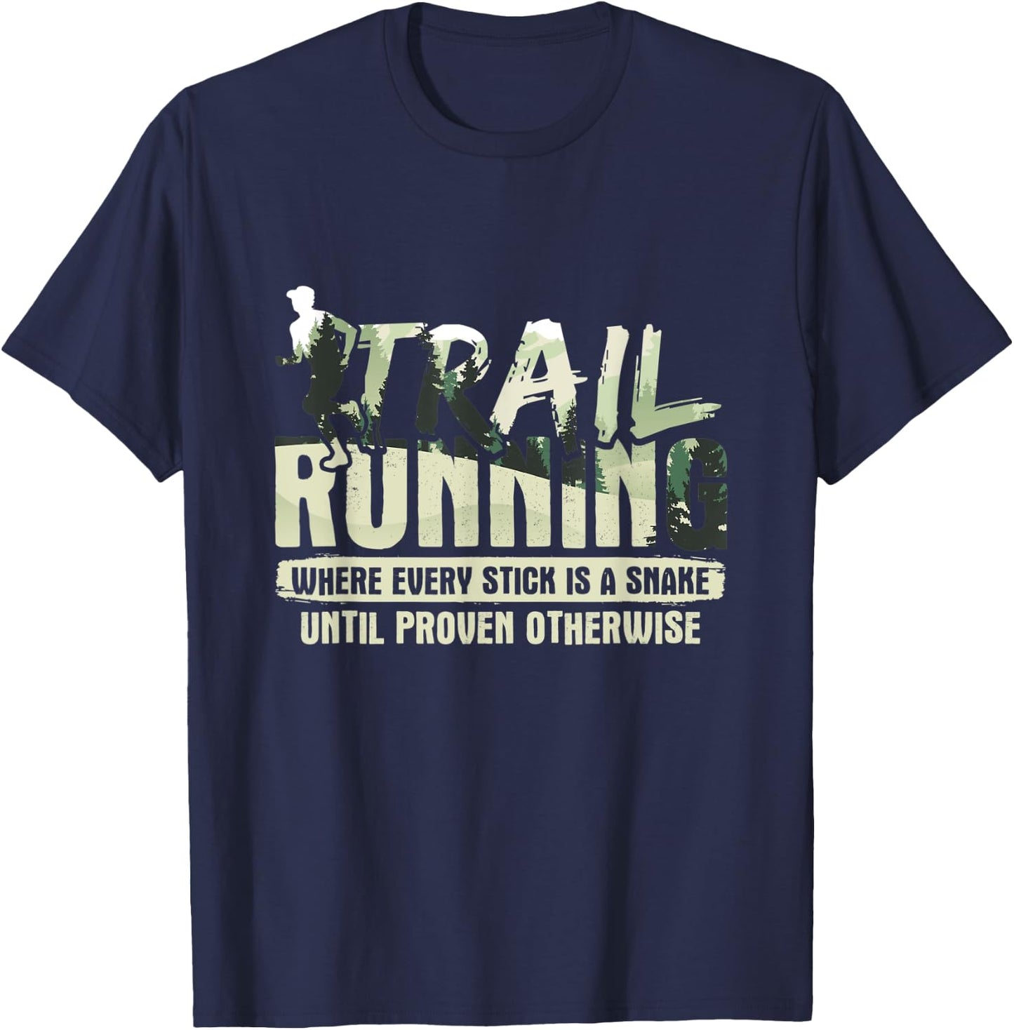 Trailrunning For Trail Runner T-Shirt - T-Shirt | Navy