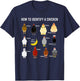 How To Identify A Chicken Funny Chicken Lover T-Shirt - T-Shirt | Navy