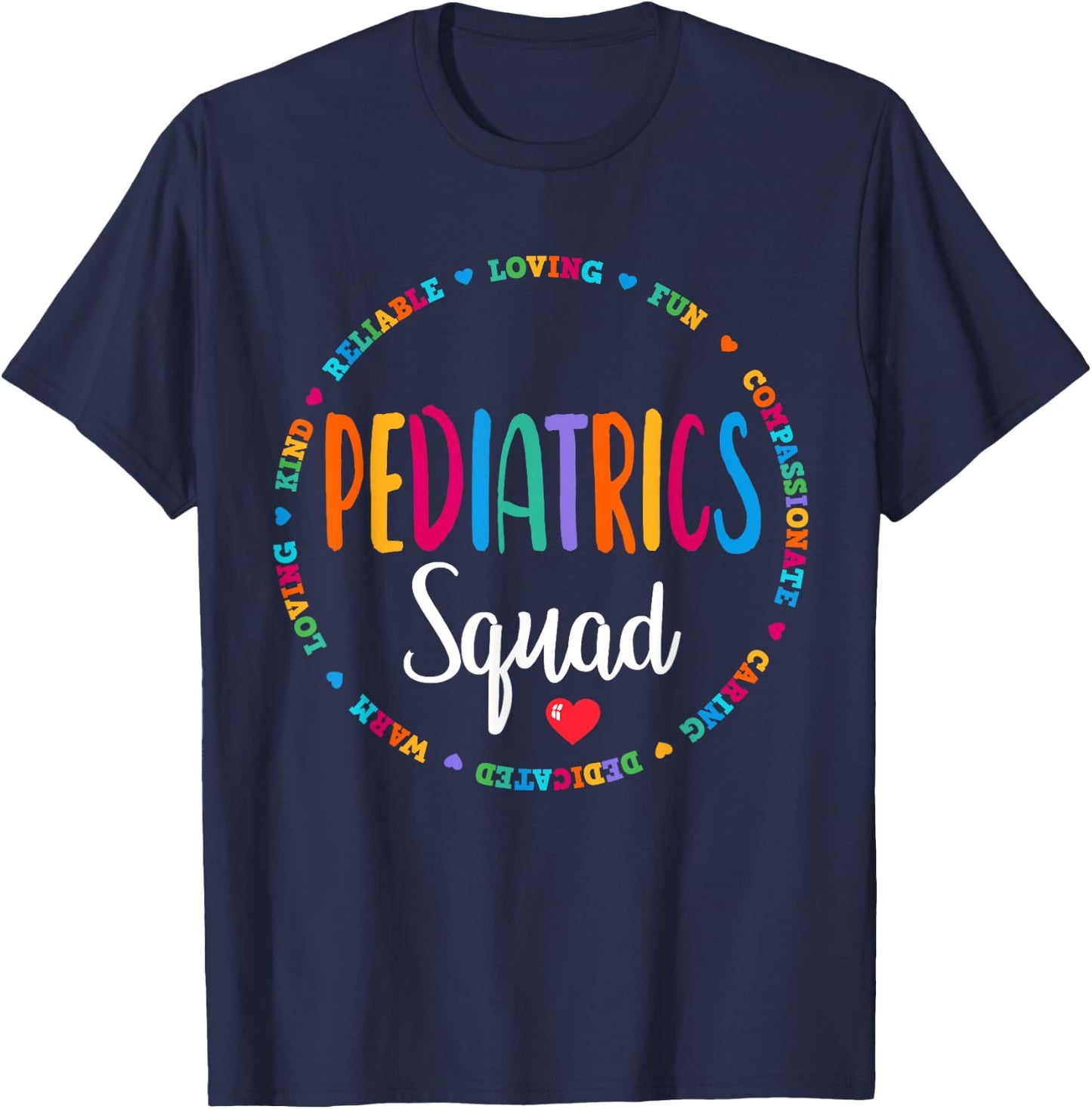Pediatrics Squad Peds Registered Nurse School PICU Nurses T-Shirt - T-Shirt | Navy