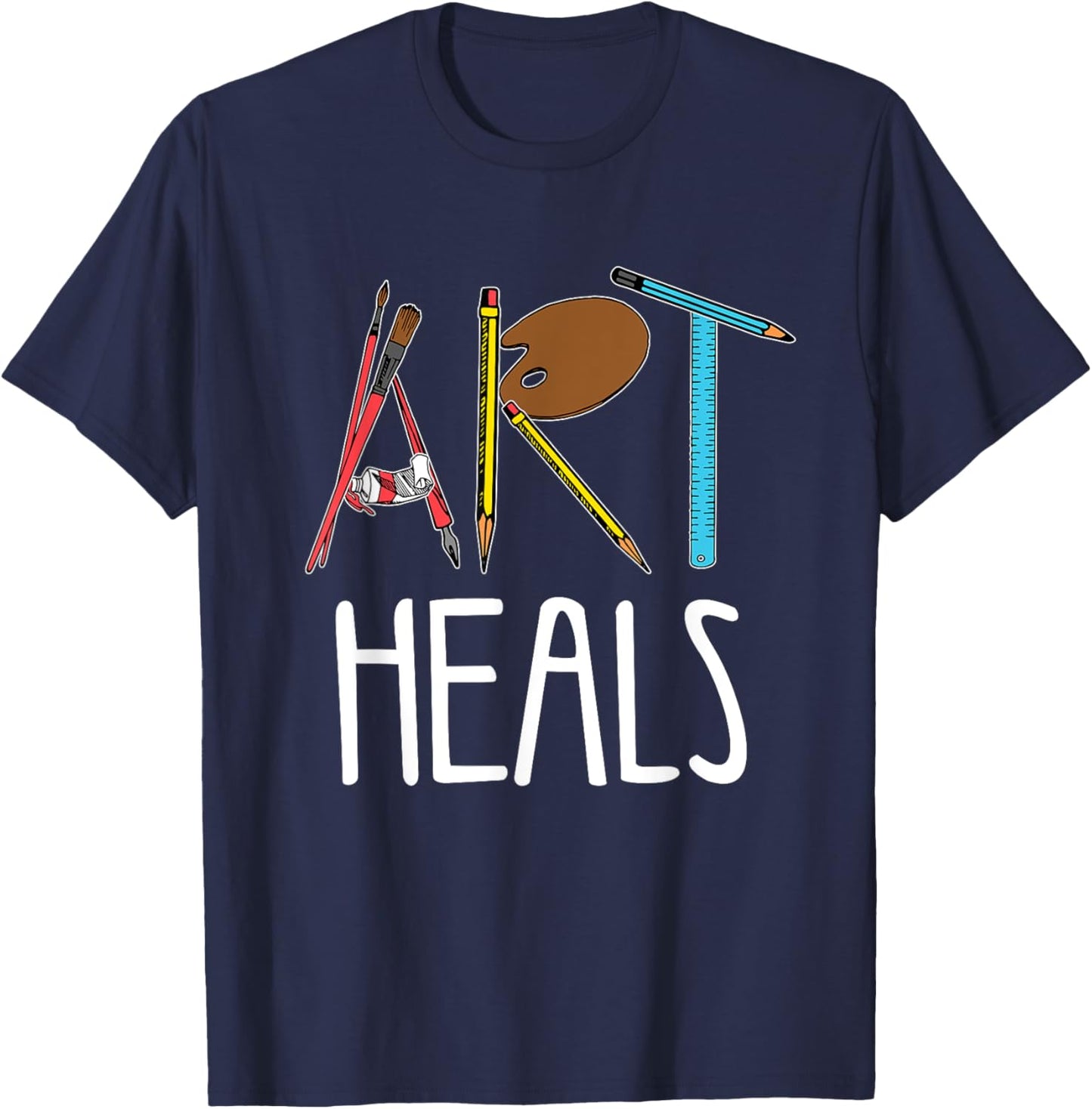 Funny Artist Gift Cool Art Artistic Painter Men and Women T-Shirt - T-Shirt | Navy
