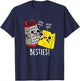Besties Funny Best Friend Pun T-Shirt - T-Shirt | Navy