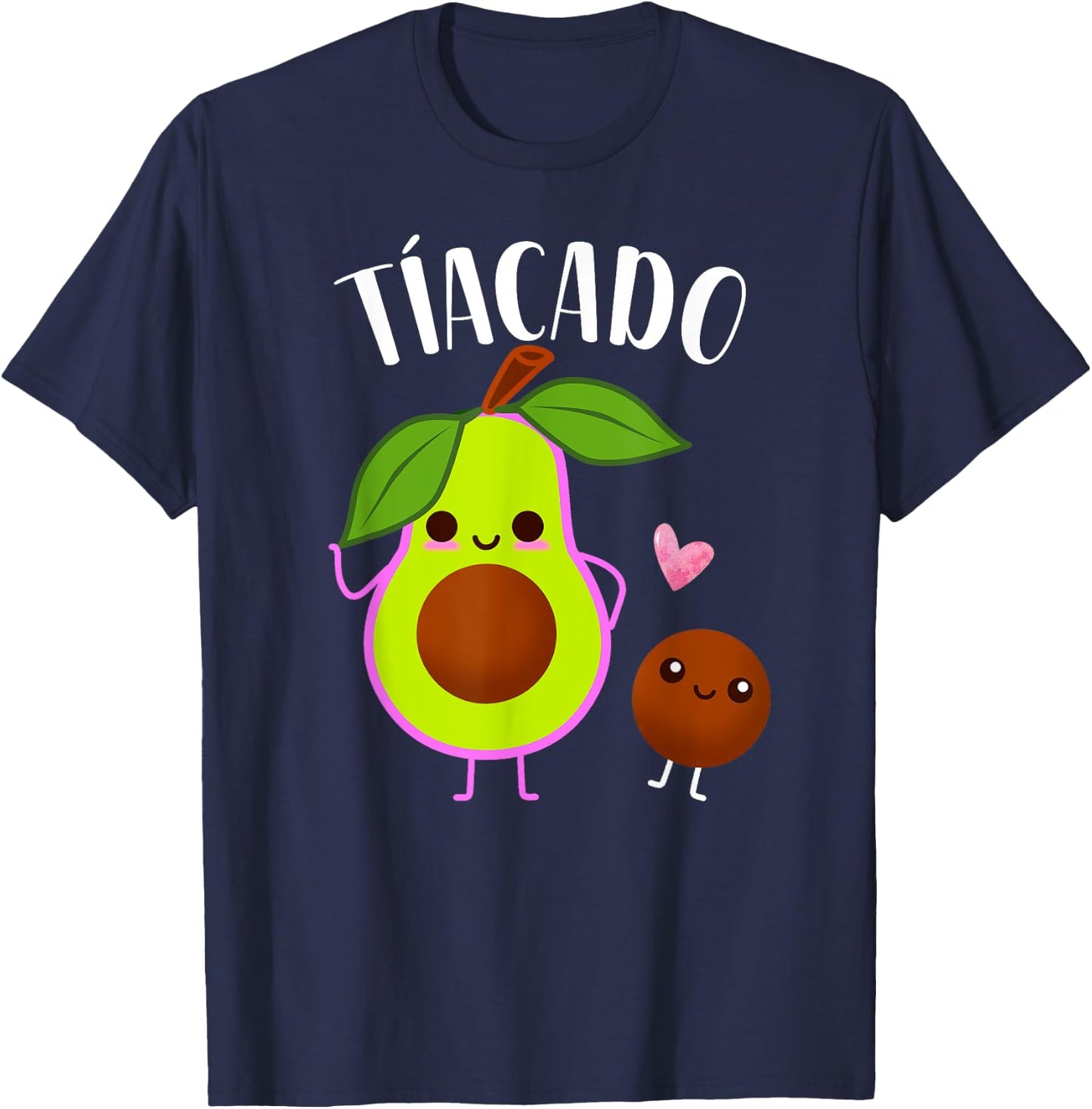 Tiacado Spanish Aunt Funny Avocado Baby Shower T-Shirt - T-Shirt | Navy