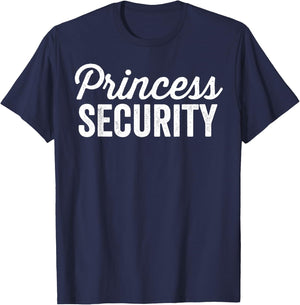 Matching Funny Princess Halloween Security Costume Men Dad T-Shirt - T-Shirt | Navy