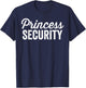 Matching Funny Princess Halloween Security Costume Men Dad T-Shirt - T-Shirt | Navy