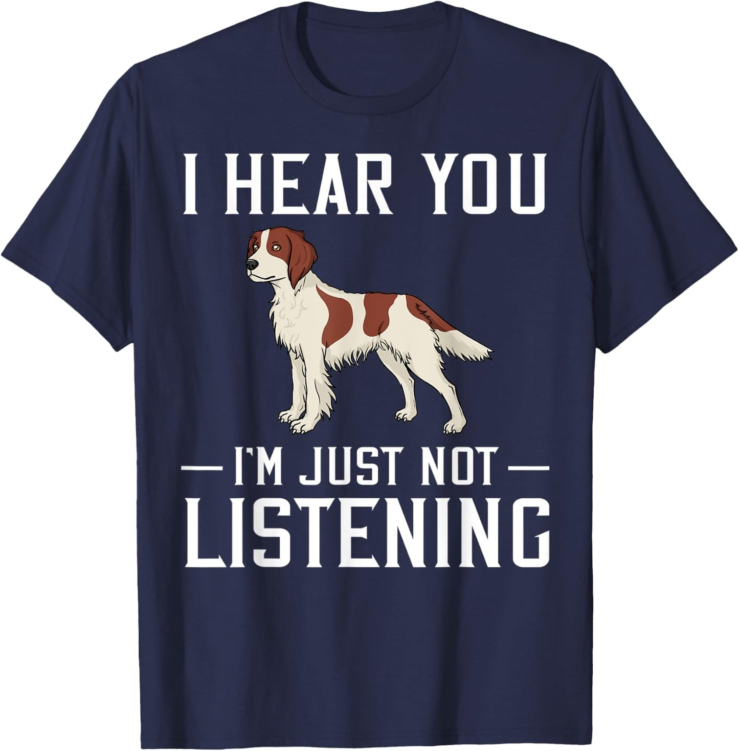 Irish Red And White Setter Dog Puppies Owner Lover T-Shirt - T-Shirt | Navy