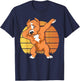 Vintage Sunset Funny Pitbull Dabbing Pitbull Fans Dog Men Women Kids T-Shirt - T-Shirt | Navy