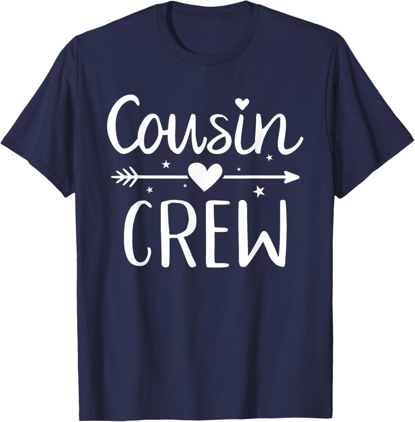 Cousin Crew - Kids, Family - - Short Sleeve - - Black - Small T-Shirt - T-Shirt | Navy