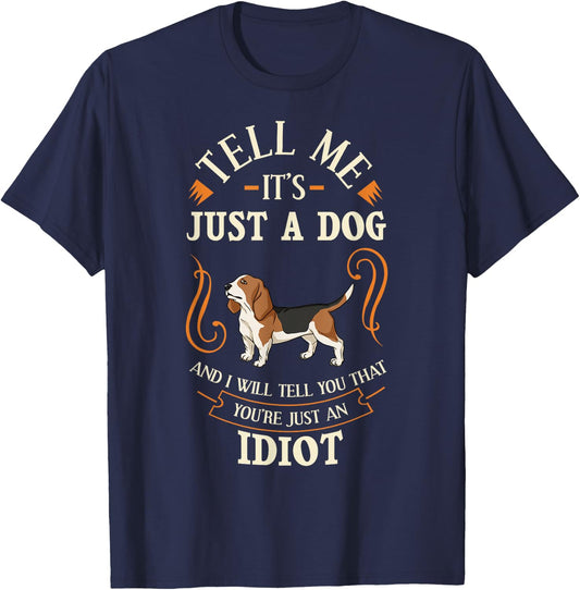 Basset Hound Dog Puppies Owner Lover T-Shirt - T-Shirt | Navy