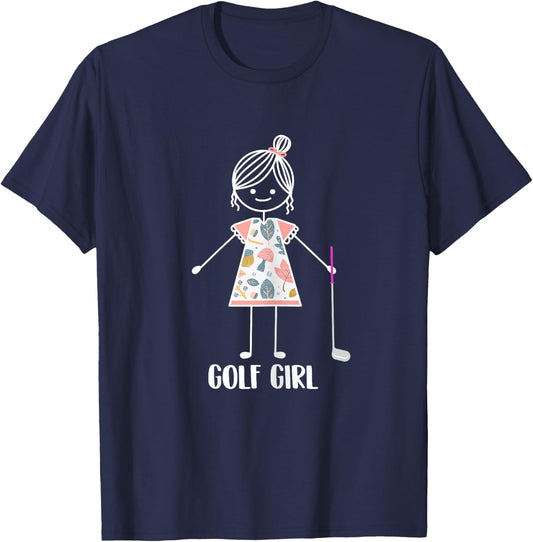 Golg Girl - Golf Lover Golfer Life Golfing T-Shirt - T-Shirt | Navy