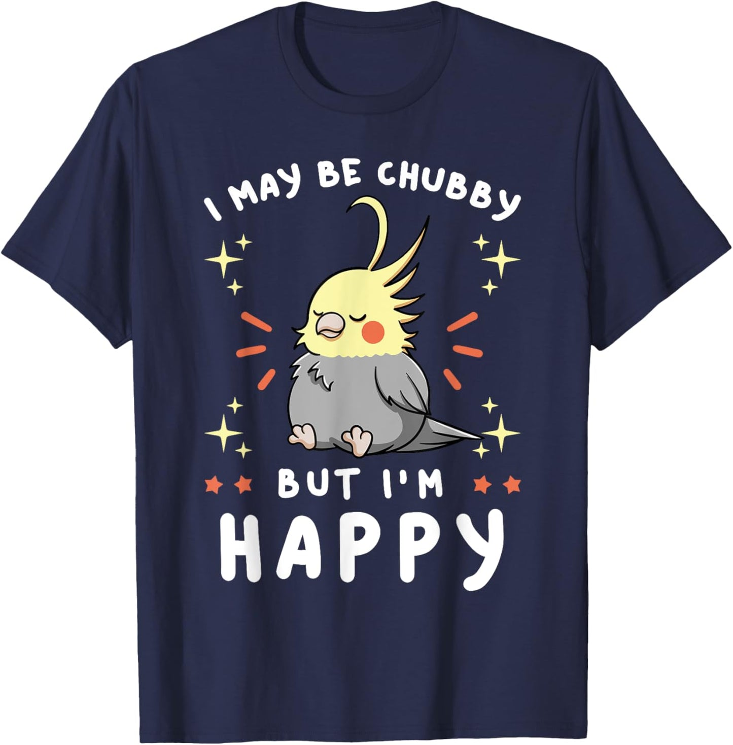Cockatiel Cockatiel Quarrion Lutino Weiro Bird Parrot T-Shirt - T-Shirt | Navy