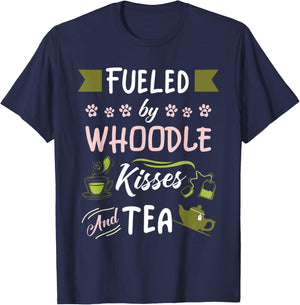 Whoodle Mom Tea Lover Dog Pet Owner Women Kids T-Shirt - T-Shirt | Navy