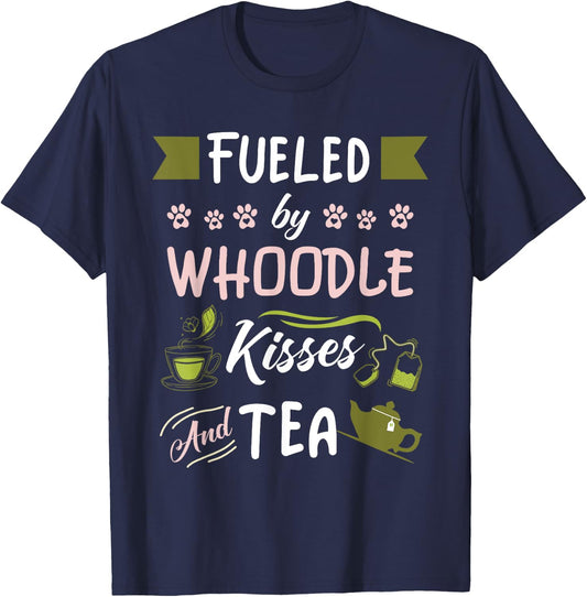 Whoodle Mom Tea Lover Dog Pet Owner Women Kids T-Shirt - T-Shirt | Navy