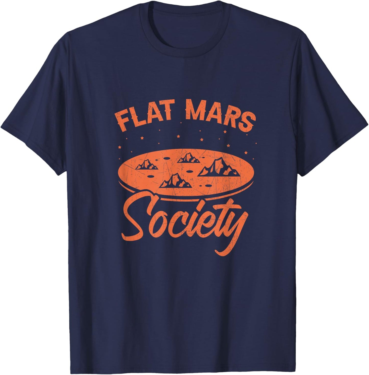 Flat Mars Society T-Shirt - T-Shirt | Navy
