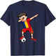 Dabbing Soccer Boy Romania Football Fan Jersey Romanian Flag T-Shirt - T-Shirt | Navy