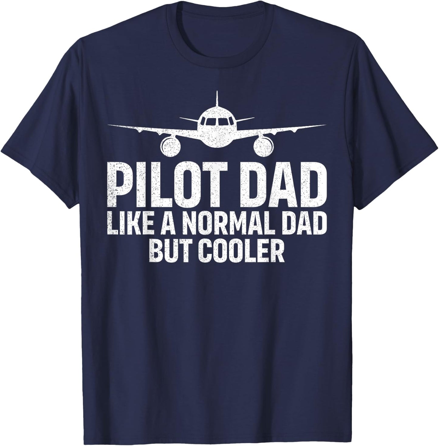 Funny Pilot Art For Dad Men Aviation Airplane Aircraft Pilot T-Shirt - T-Shirt | Navy