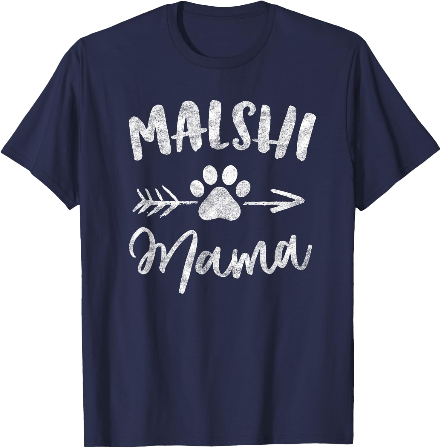 Malshi Mama Shirt Mal-shi Lover Owner Gifts Malt-tzu Dog Mom T-Shirt - T-Shirt | Navy