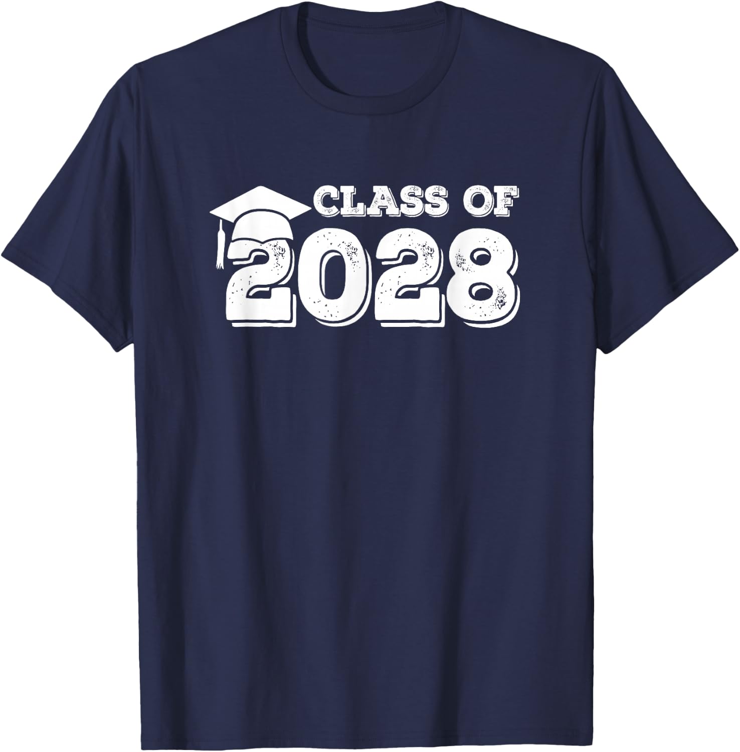 Class of 2028 Shirt Senior Graduation 2028 T-Shirt - T-Shirt | Navy