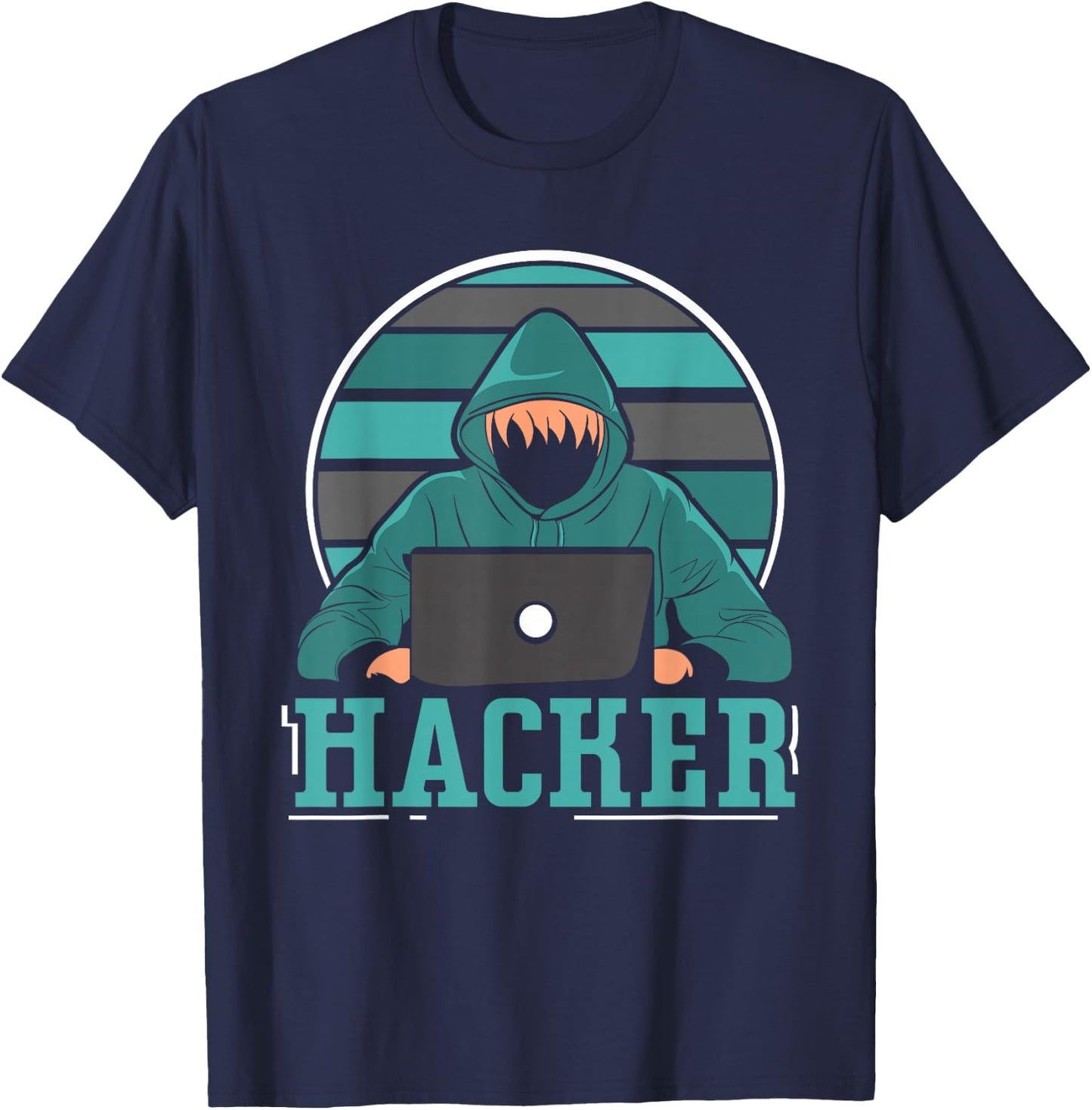 Hacker Hacking It Computer Hack T-Shirt - T-Shirt | Navy