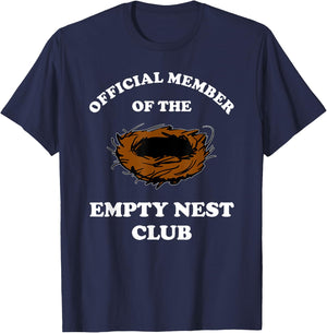 Official Member Of The Empty Nest Club Funny Empty Nester T-Shirt - T-Shirt | Navy