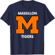 Massillon M Sports, Football, Baseball, Basketball. Tigers T-Shirt - T-Shirt | Navy