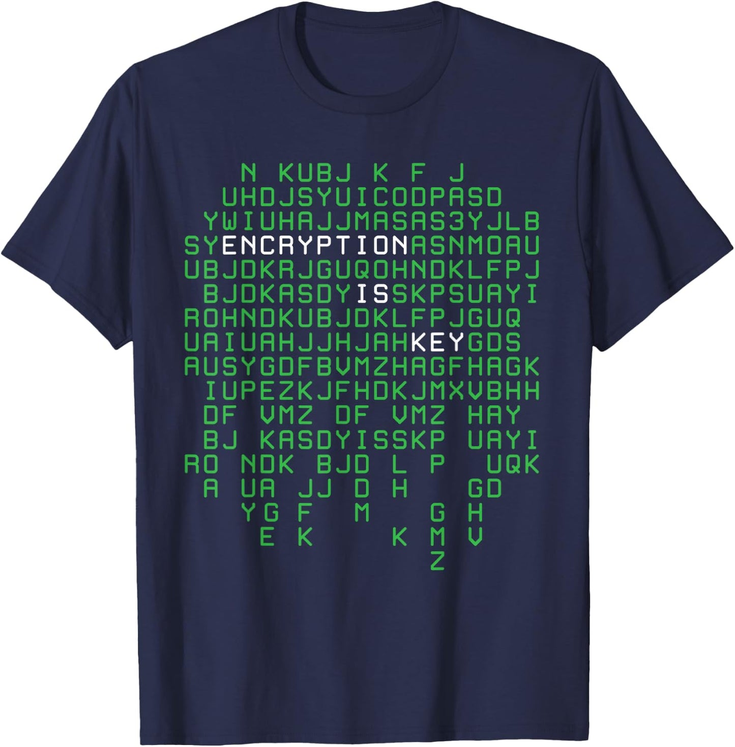 Encryption Design Security Programmer Cryptographer T-Shirt - T-Shirt | Navy