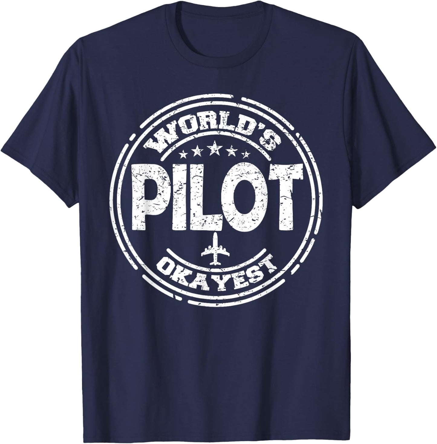 The World's Best or Best in Order Pilot T-Shirt - T-Shirt | Navy