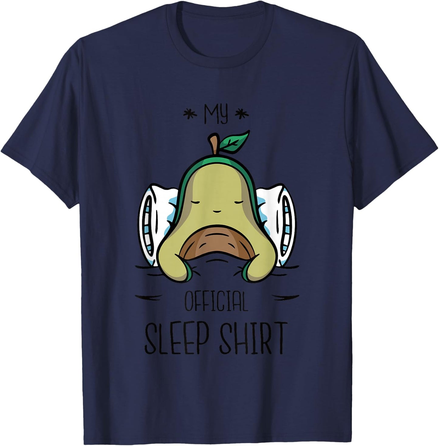 Cute Official Sleep Shirt Avocado Men Women Child T-Shirt - T-Shirt | Navy