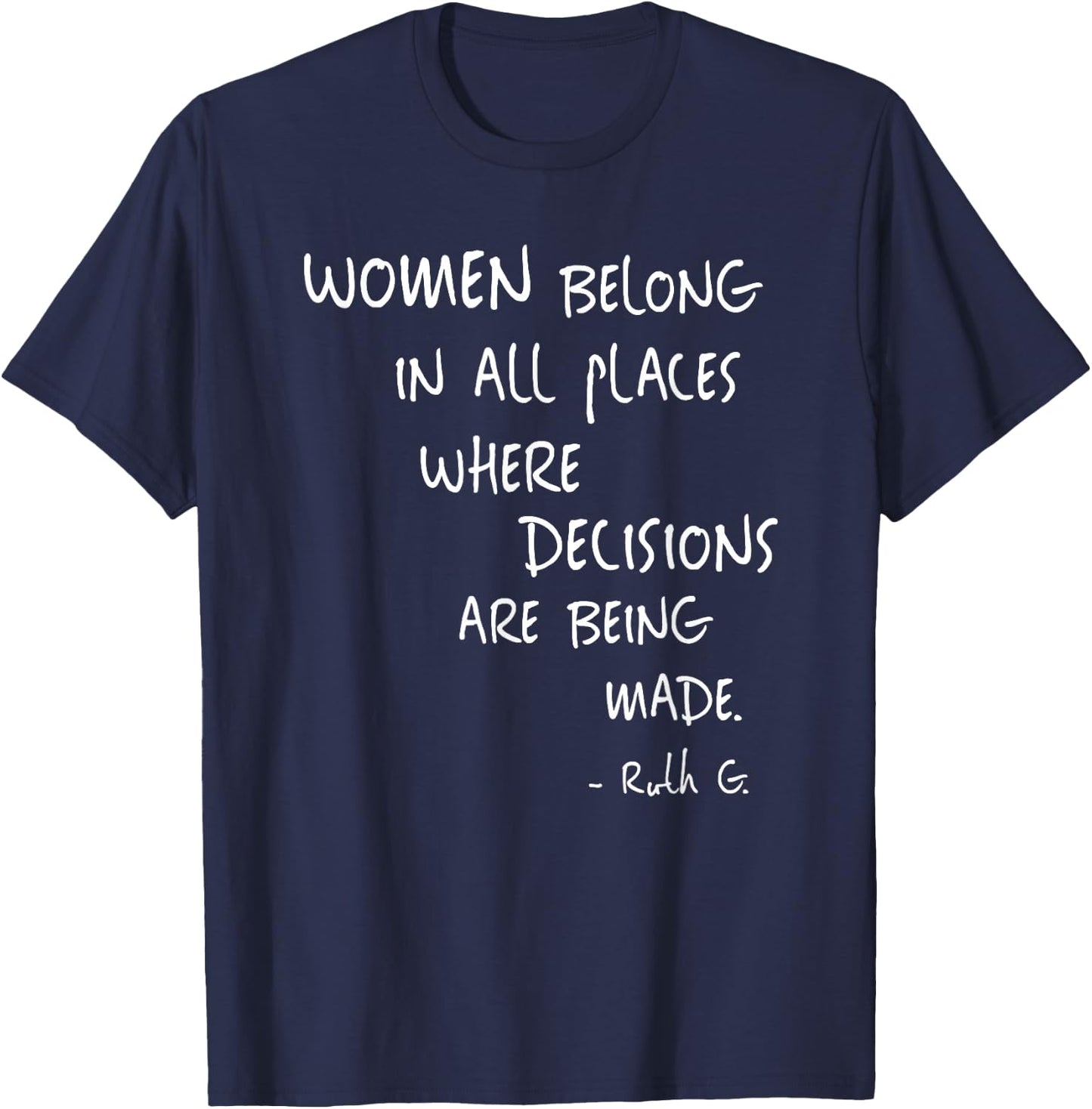 Equal Rights Women Rights Political Feminism Feminist Gift T-Shirt - T-Shirt | Navy