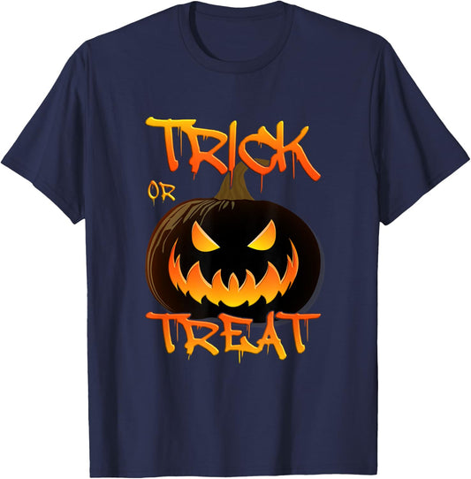 Halloween pumpkin trick or treat costume fancy dress T-Shirt - T-Shirt | Navy