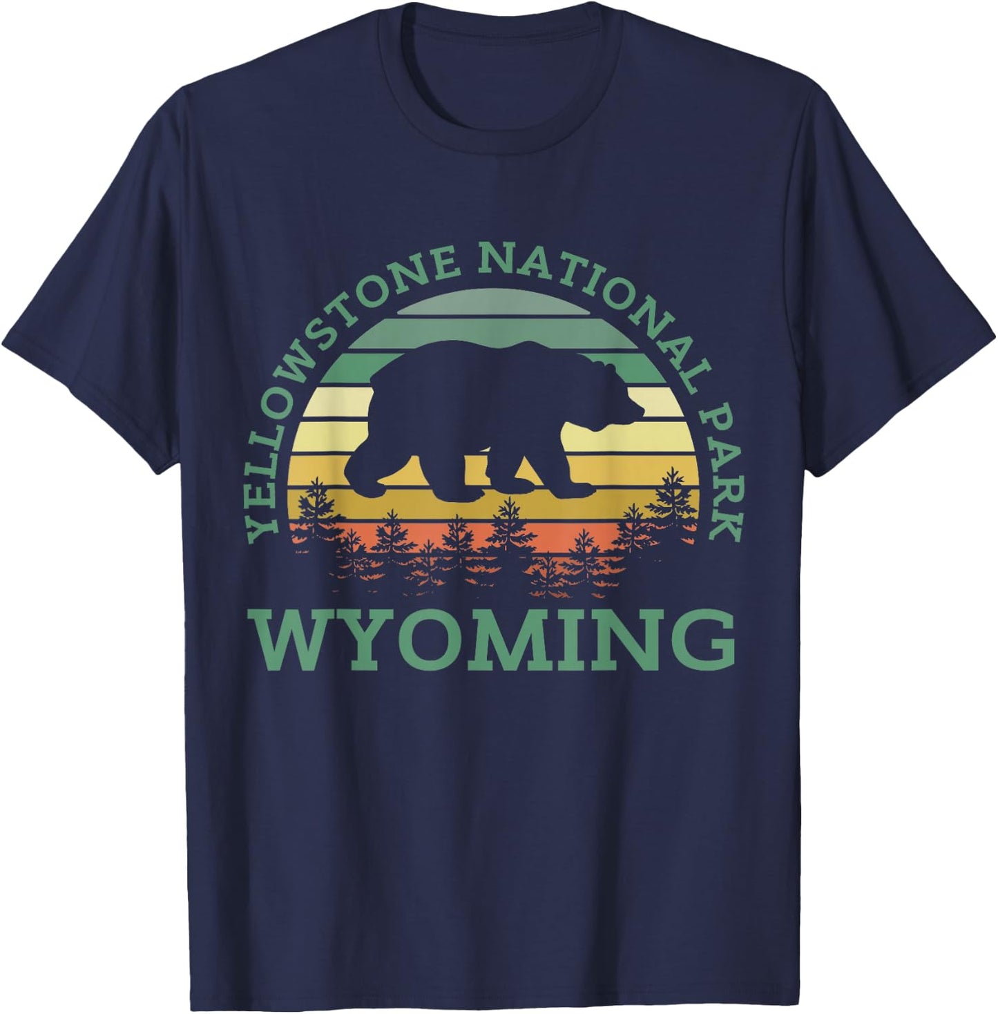 Yellowstone National Park T-Shirt - T-Shirt | Navy