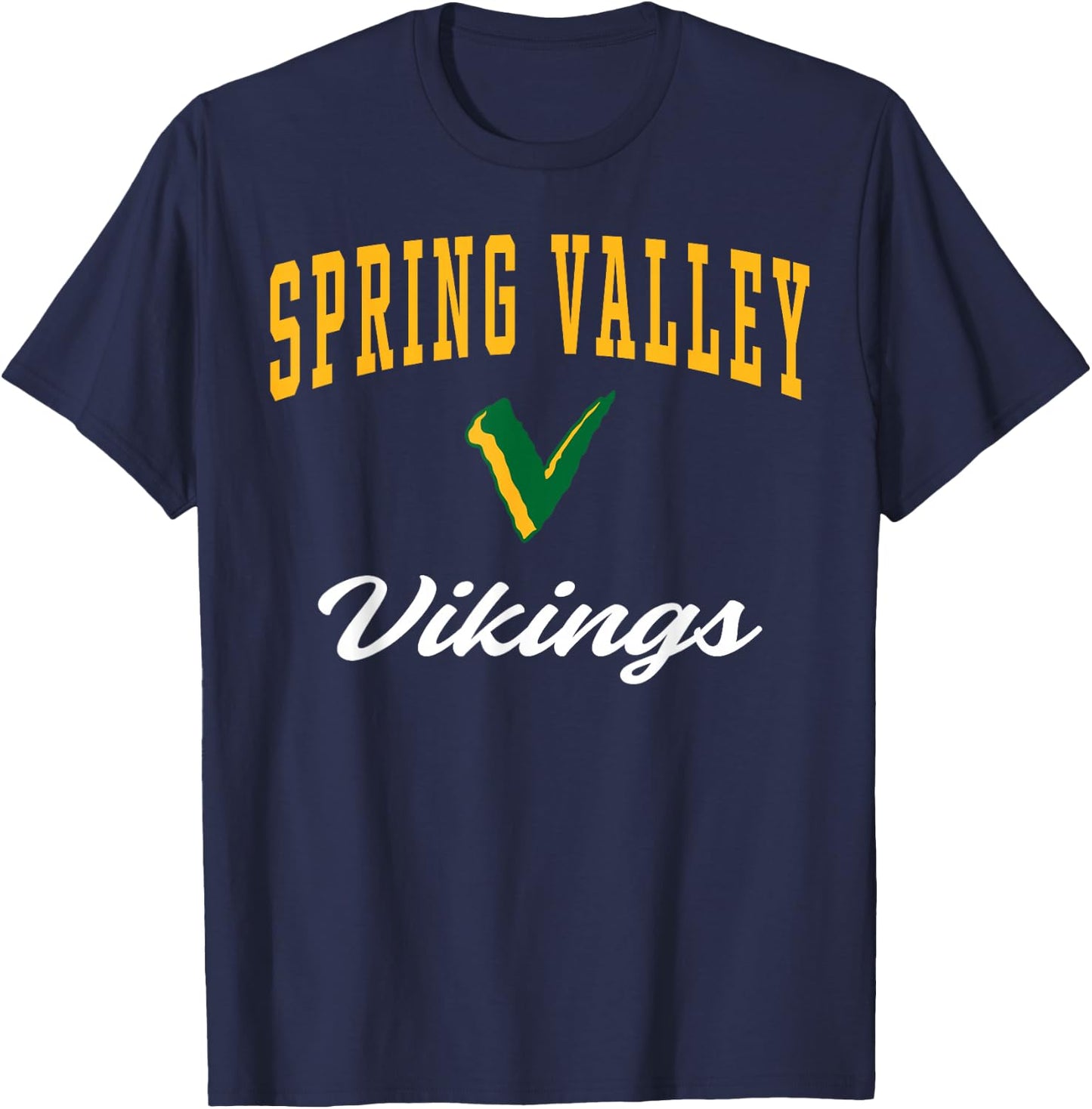 Spring Valley High School Vikings C3 T-Shirt - T-Shirt | Navy
