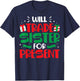 Will Trade Sisters For Presents Funny Family Christmas Gift T-Shirt - T-Shirt | Navy