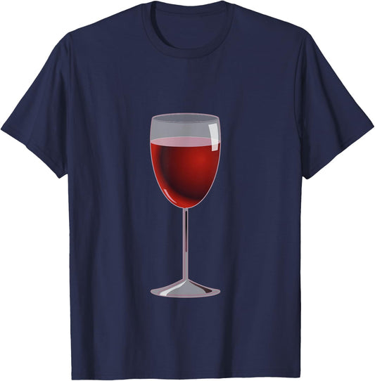 Wine Glass Costume Matching Cheese Wedge Pair T-Shirt - T-Shirt | Navy