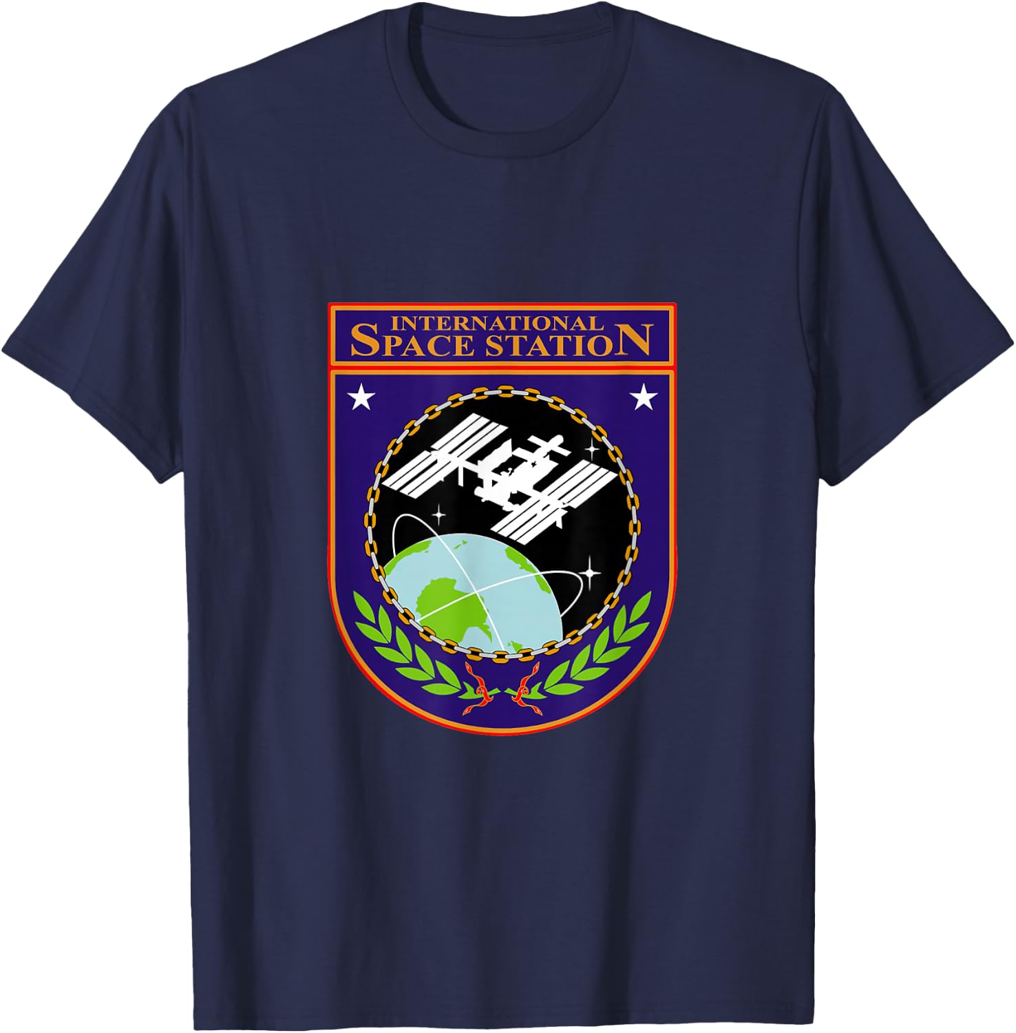 International Space Station NASA ISS Insignia T-Shirt - T-Shirt | Navy