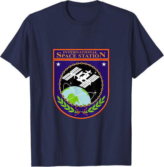International Space Station NASA ISS Insignia T-Shirt - T-Shirt | Navy