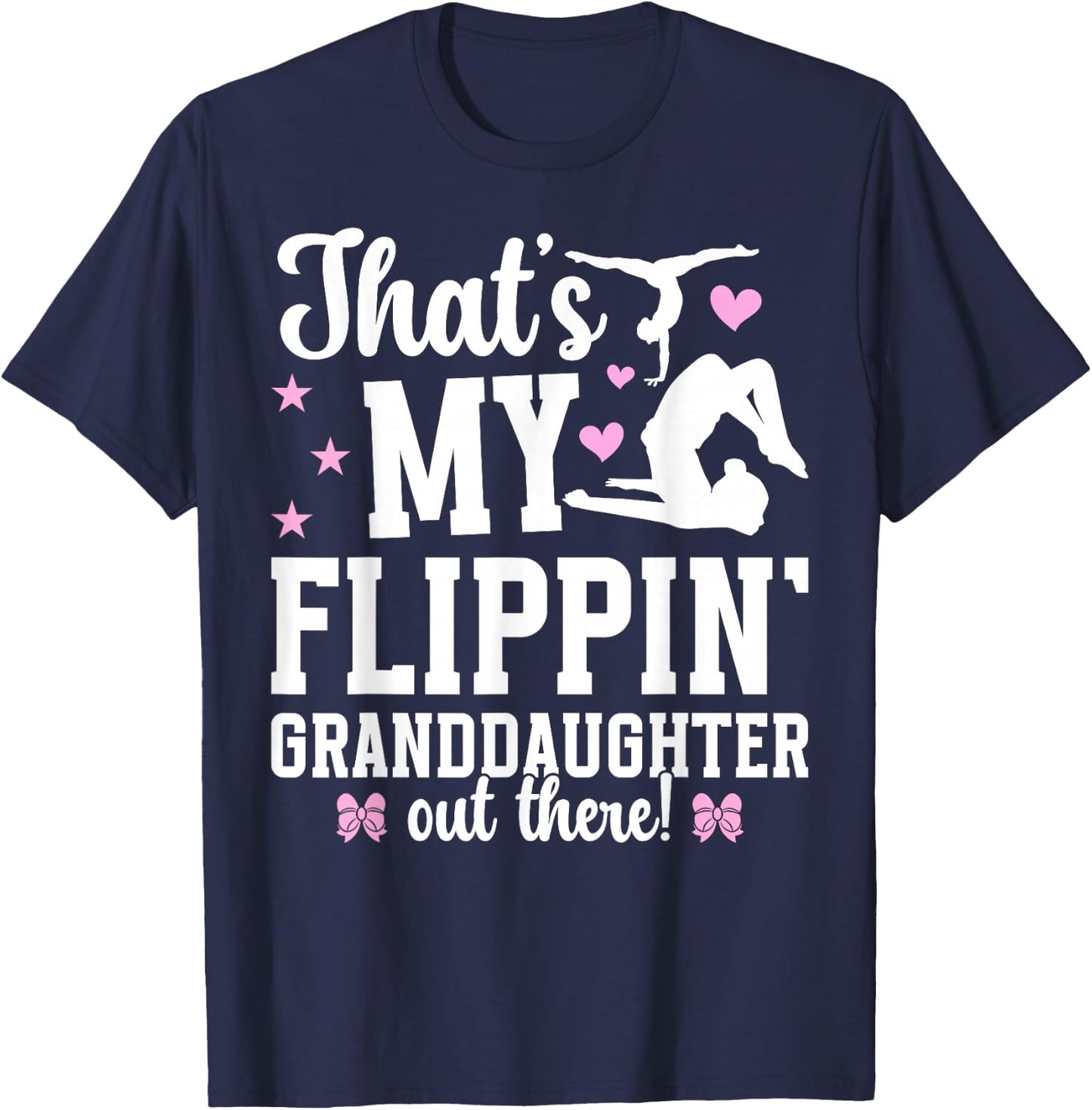 Flippin' Granddaughter Gymnastics Gigi Of A Gymnast Gigi T-Shirt - T-Shirt | Navy