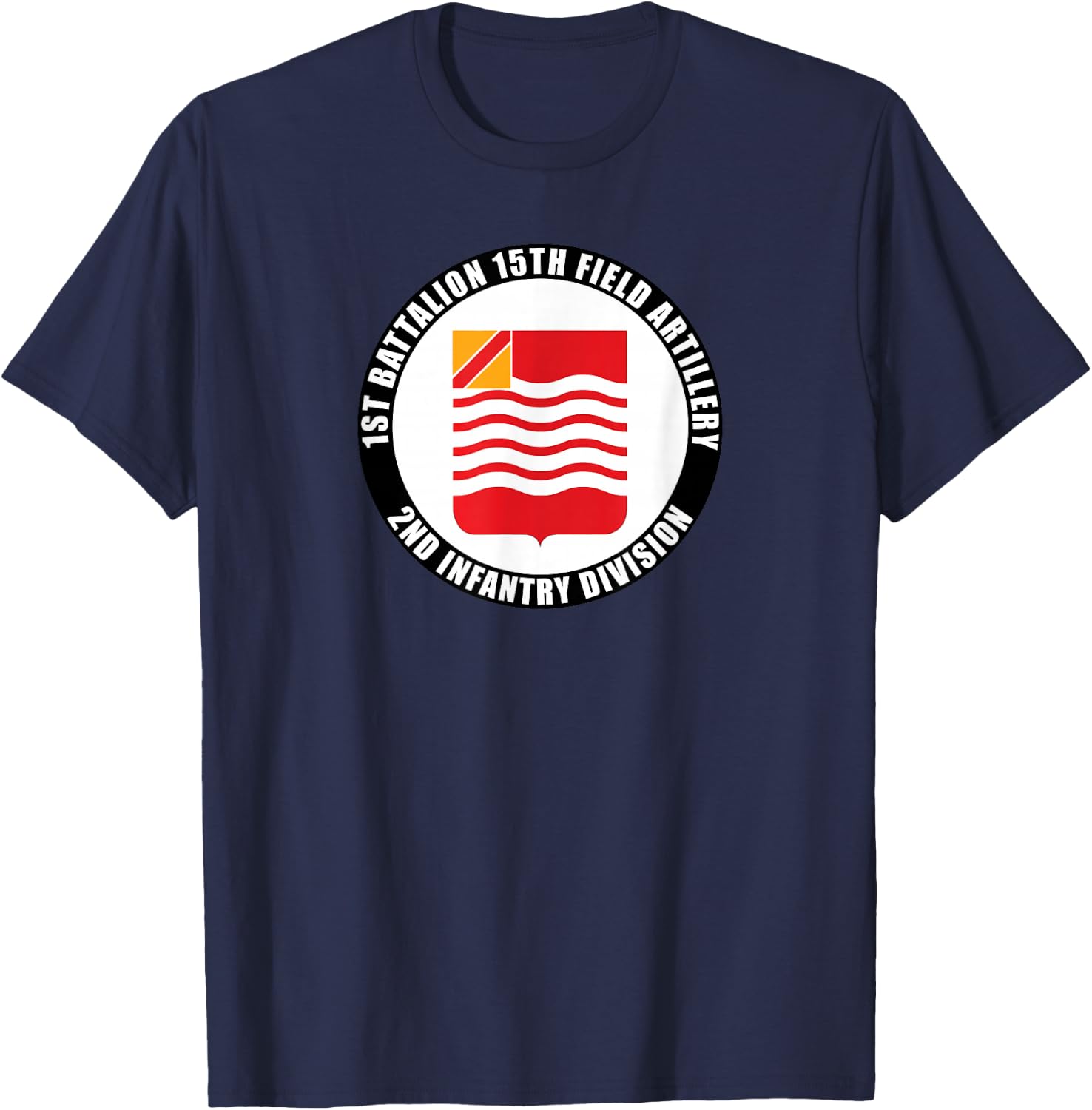 1st Battalion 15th Field Artillery 2nd Infantry Division T-Shirt - T-Shirt | Navy