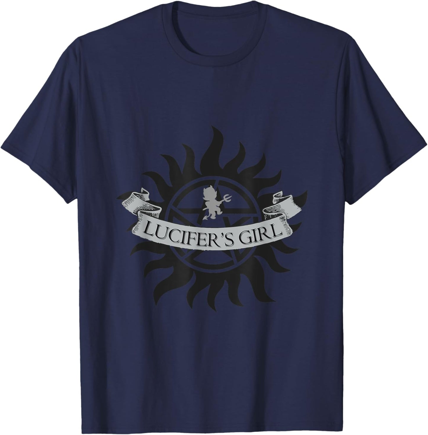 Lucifer's Girl SPN T-Shirt - T-Shirt | Navy