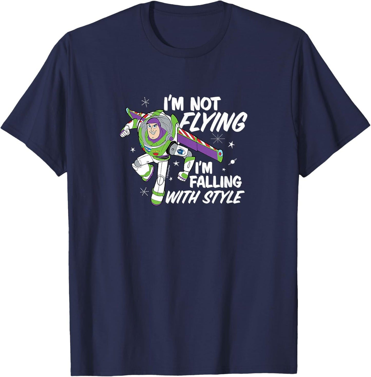 Toy Story - I'm Not flying, I'm Falling With Style T-Shirt - T-Shirt | Navy