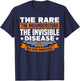 RSD CRPS The Rare The Ununderstood Patient Consciousness T-Shirt - T-Shirt | Navy
