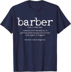 Barber Hairdresser Hairdresser Funny Gift T-Shirt - T-Shirt | Navy