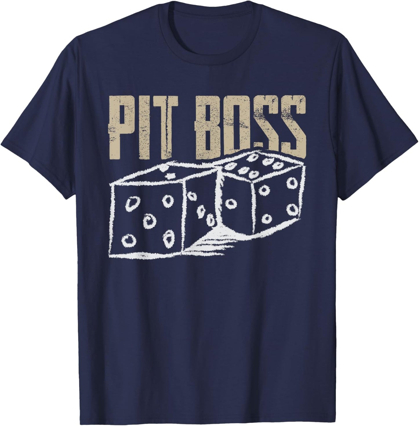 Pit Boss Casino Gambling BlackJack : Card Shark Poker T-Shirt - T-Shirt | Navy