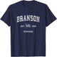 Branson Missouri MO Vintage US Flag Sports T-Shirt - T-Shirt | Navy