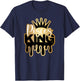 Dripping Pisces King Zodiac T-Shirt - T-Shirt | Navy