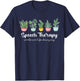 Speech Therapy SLP Speech Language Pathology Cute Plant T-Shirt - T-Shirt | Navy
