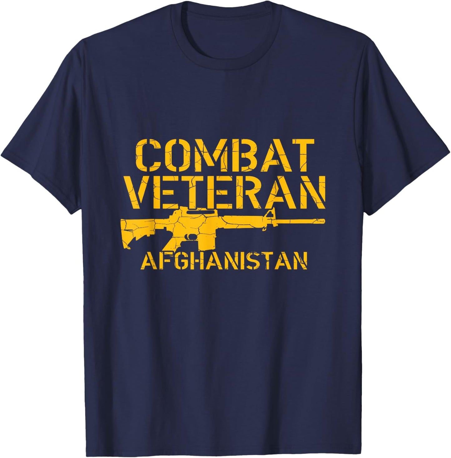 Combat Veteran Afghanistan T Shirt T-Shirt - T-Shirt | Navy